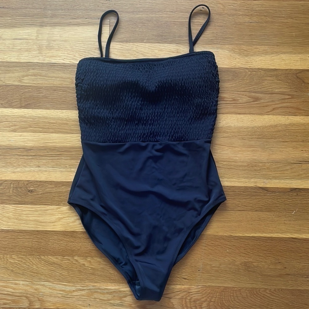 NWT Old Navy black smoked one piece medium